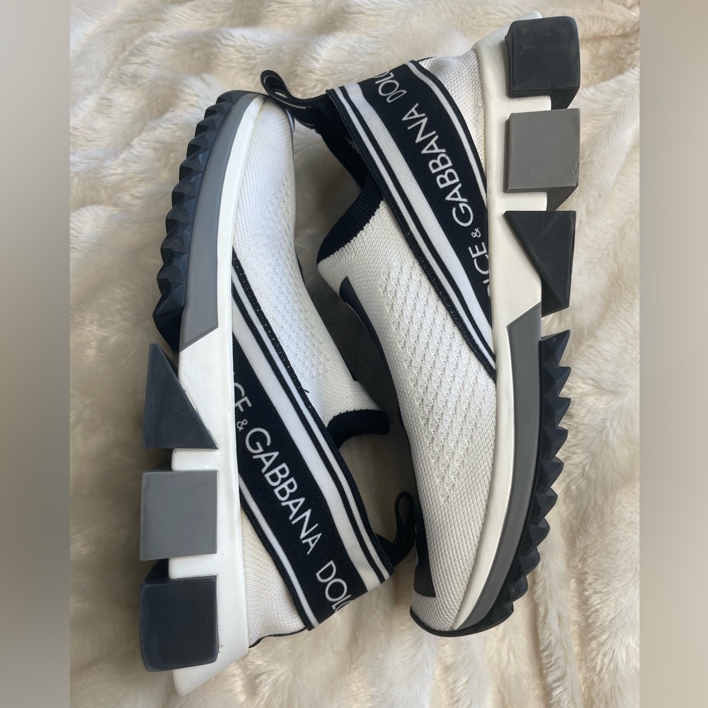 Dolce & Gabbana
Sorrento logo slip-on sneakers black and white size 37